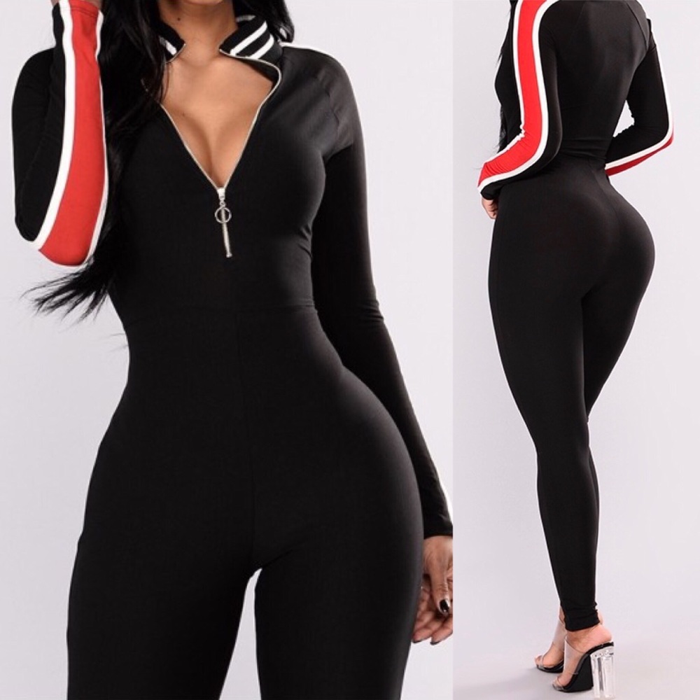 Striped Jumpsuit - Picture 2 of 5